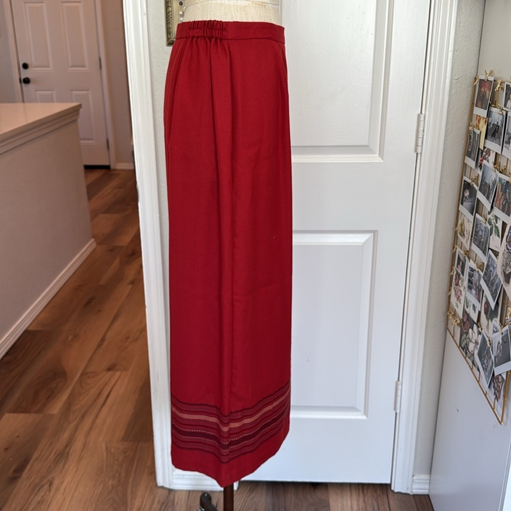 90s vintage southwest fringe midi skirt - Picture 12 of 12